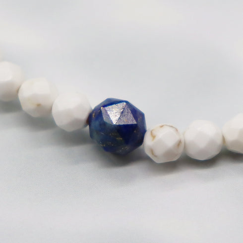 【Lovely Zoo】マグネサイト×マグネサイトターコイズ×マザーオブパール ブレスレット