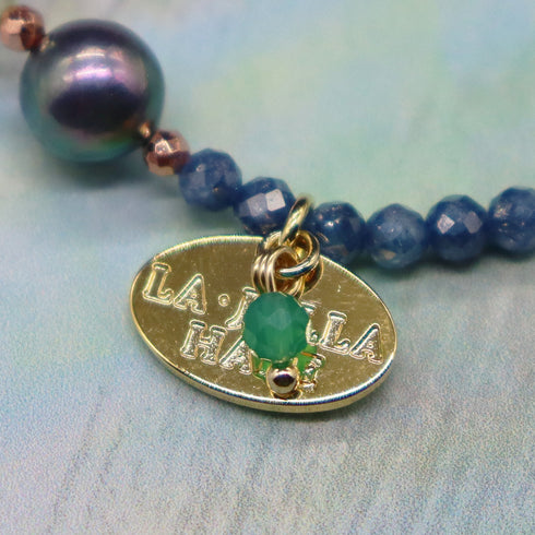 【ONLINE SHOP限定】【CLEAN UP】天地天珠×テラヘルツ鉱石×シトリン×アコヤパール ブレスレット