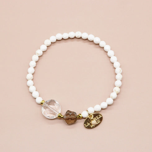 【闪耀如星尘】水晶 x 烟晶 x 菱镁矿手链