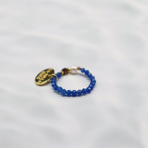 【美人鱼之泪】珍珠×虎眼石×石英石戒指