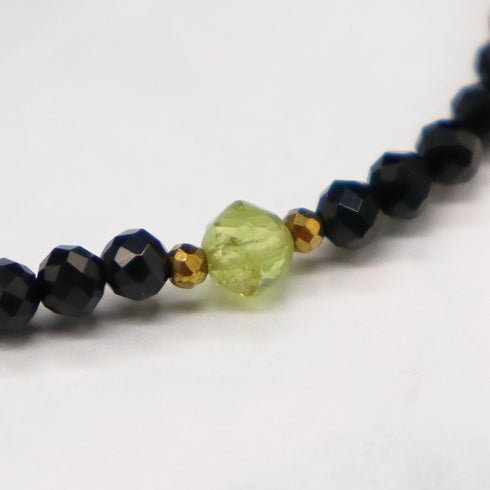 【绿光阳光】橄榄石 x 绿玛瑙 x 缟玛瑙手链