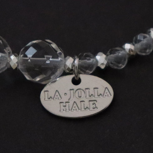 【Shining Like Stardust】亀甲天珠×水晶 ブレスレット