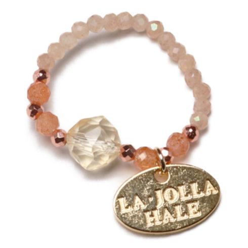 【如蜜糖般甜蜜】黄水晶 x 日光石 x 月光石戒指