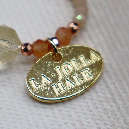 【如蜜糖般甜蜜】黄水晶 x 日光石 x 月光石戒指