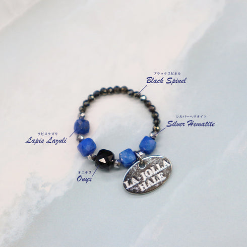 【星空碎片】青金石 x 缟玛瑙 x 黑尖晶石戒指