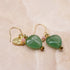 【渴望斋浦尔】绿色东陵玉耳环