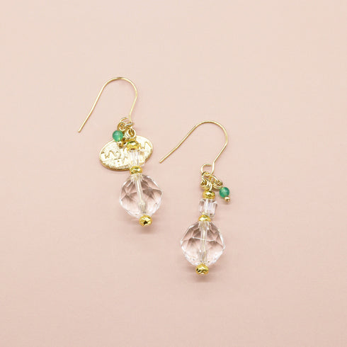 【Shining Like Stardust】水晶 ピアス
