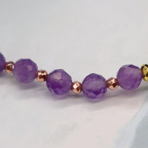 【对斋浦尔的渴望】绿东陵玉 x 达尔马提亚碧玉 x 紫水晶手链