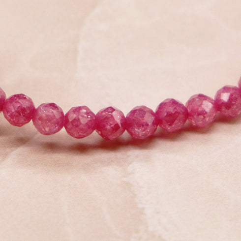 【ONLINE SHOP限定】【Blooming Pink Roses】三眼天珠×ローズクォーツ×ジルコニア ブレスレット