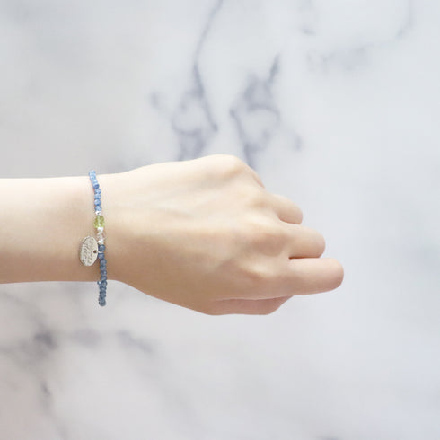 【绿光阳光】橄榄石 x 锆石 x 水晶手链