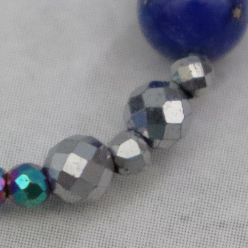 【Starry Sky Fragment】ラピスラズリ×マルチカラーヘマタイト リング