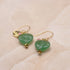 【渴望斋浦尔】绿色东陵玉耳环