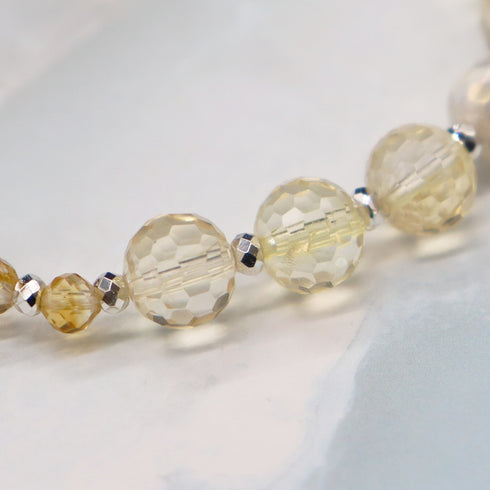 【如蜜糖般甜蜜】玳瑁天珠 x 黄水晶手链