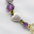 【美人鱼泪珠】水波纹天珠 x 珍珠 x 黄水晶 x 花园紫水晶手链