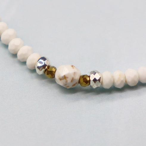 【绿光阳光】橄榄石 x 菱镁矿手链