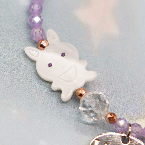 【Baby ☆ Kids Collection】マザーオブパール×ジルコニア ブレスレット