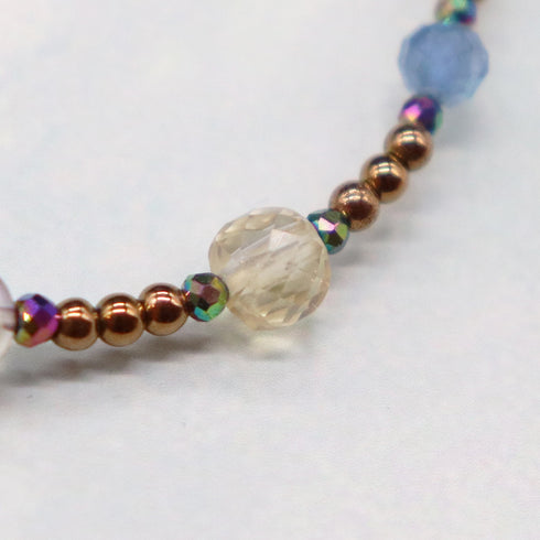 【Like a Honey Candy】三眼天珠×シトリン×アメトリン×ソーダライト× ブレスレット
