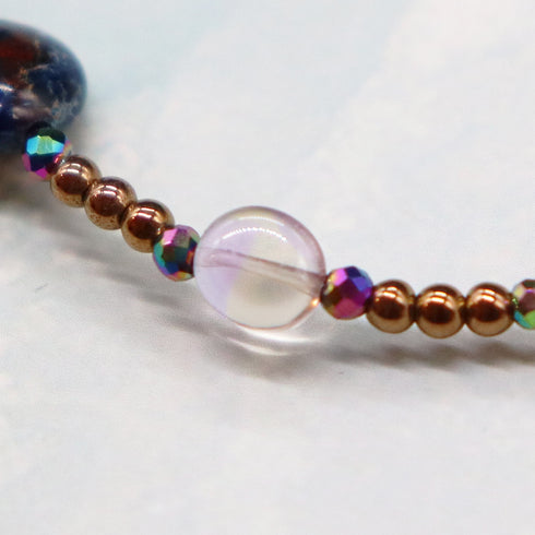 【Like a Honey Candy】三眼天珠×シトリン×アメトリン×ソーダライト× ブレスレット