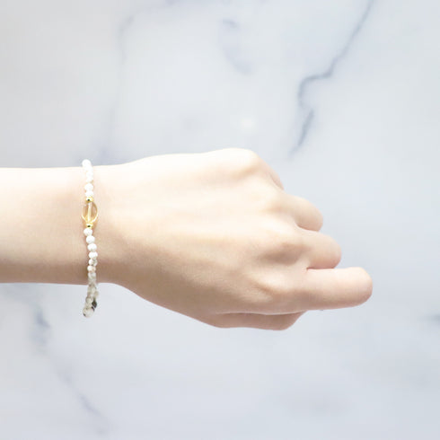 【如蜜糖般甜蜜】黄水晶 x 红虎眼石 x 野马手链