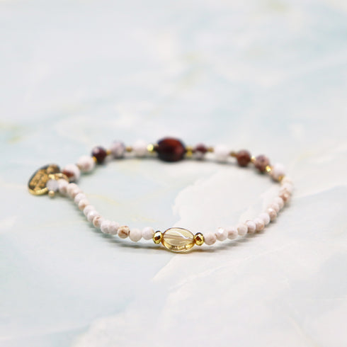 【如蜜糖般甜蜜】黄水晶 x 红虎眼石 x 野马手链