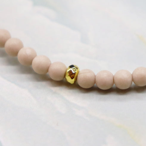 【Like a Honey Candy】シトリン×マザーオブパール×カーネリアン×タンザナイト ブレスレット