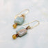 【Like a Honey Candy】シトリン×インプレッションストーン ピアス
