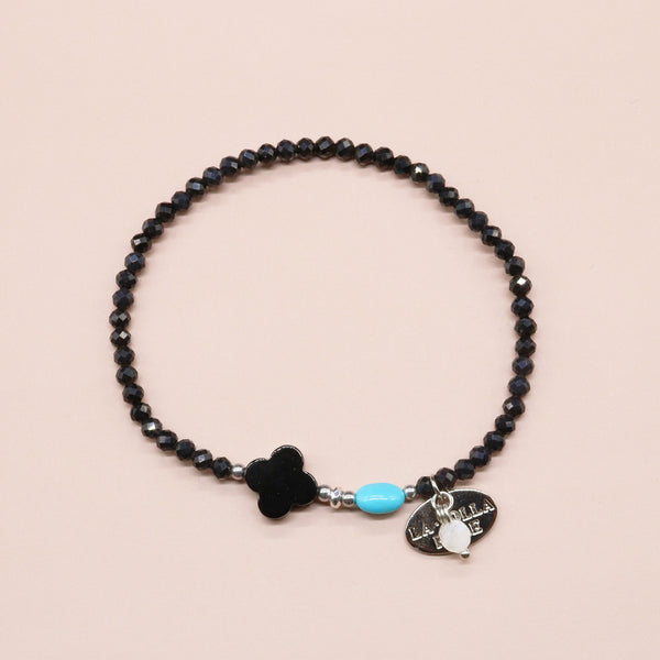 【ONLINE SHOP限定】【Be Loved Turquoise】キングマンターコイズ×オニキス ブレスレット