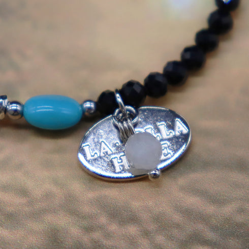 【ONLINE SHOP限定】【Be Loved Turquoise】キングマンターコイズ×オニキス ブレスレット