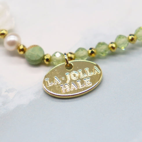 【Be Loved Turquoise】ターコイズ×ペリドット×マザーオブパール ブレスレット