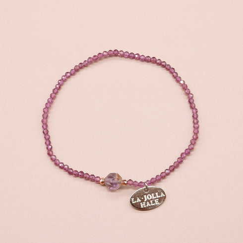 【打开珠宝盒!】红榴石 x 花园紫水晶手链