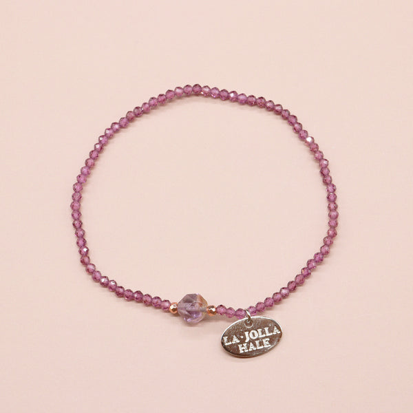 【打开珠宝盒!】红榴石 x 花园紫水晶手链