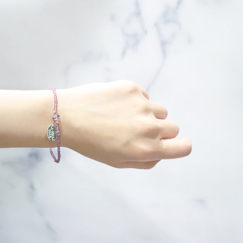 【打开珠宝盒!】红榴石 x 花园紫水晶手链