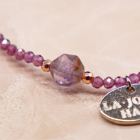 【打开珠宝盒!】红榴石 x 花园紫水晶手链