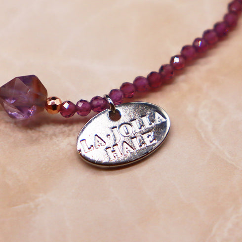 【打开珠宝盒!】红榴石 x 花园紫水晶手链