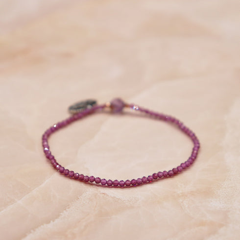 【打开珠宝盒!】红榴石 x 花园紫水晶手链