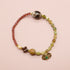【Open the Jewelry Box!】如意天珠×グリーンガーネット×シャンパンガーネット×ペトリファイドウッド ブレスレット