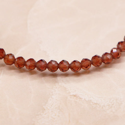 【Open the Jewelry Box!】如意天珠×グリーンガーネット×シャンパンガーネット×ペトリファイドウッド ブレスレット