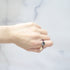 【Open the Jewelry Box!】モザンピークガーネット×ストライプオニキス リング