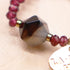 【Open the Jewelry Box!】モザンピークガーネット×ストライプオニキス リング