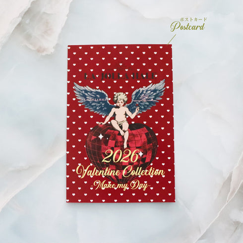 2026 Valentine Collection 【Make my Day】ジルコニア×カレンシルバー クロスイヤリング