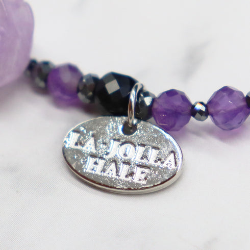 【月亮女神紫水晶】薰衣草紫水晶 x 紫水晶 x 缟玛瑙手链