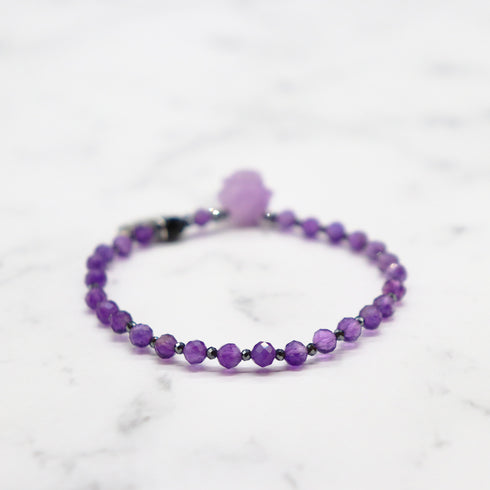 【月亮女神紫水晶】薰衣草紫水晶 x 紫水晶 x 缟玛瑙手链