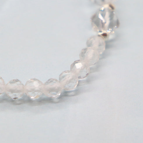 【Moon Lady Amethyst】ラベンダーアメシスト×水晶 ブレスレット