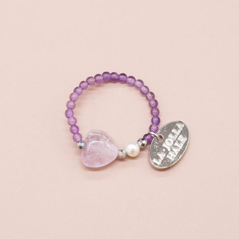 【Moon Lady Amethyst】ラベンダーアメシスト×アメシスト リング