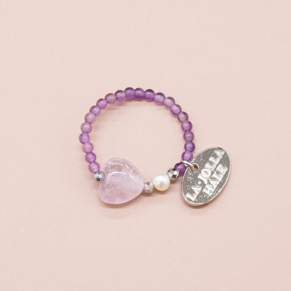 【Moon Lady Amethyst】ラベンダーアメシスト×アメシスト リング