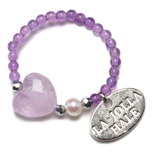 【Moon Lady Amethyst】ラベンダーアメシスト×アメシスト リング