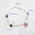 【Deep Sea Party】Black Aquamarine x Aquamarine x Magnesite Bracelet