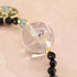 【Shining Like Stardust】レインボークォーツ×オニキス×グリーンアクアオーラ ブレスレット