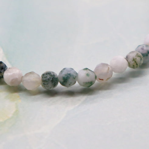 【渴望斋浦尔】绿色砂金石×压制贝壳×树玛瑙手链