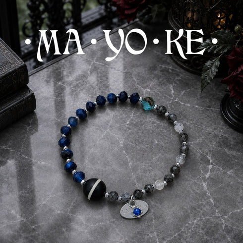 【・MA・YO・KE・】药师天珠×虎眼石×碧玺石英手链